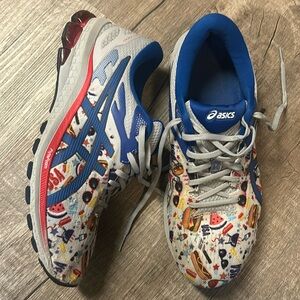 ASICS Men's Gel-Cumulus 23 Running Shoes, USA Edition, Red/White/Blue